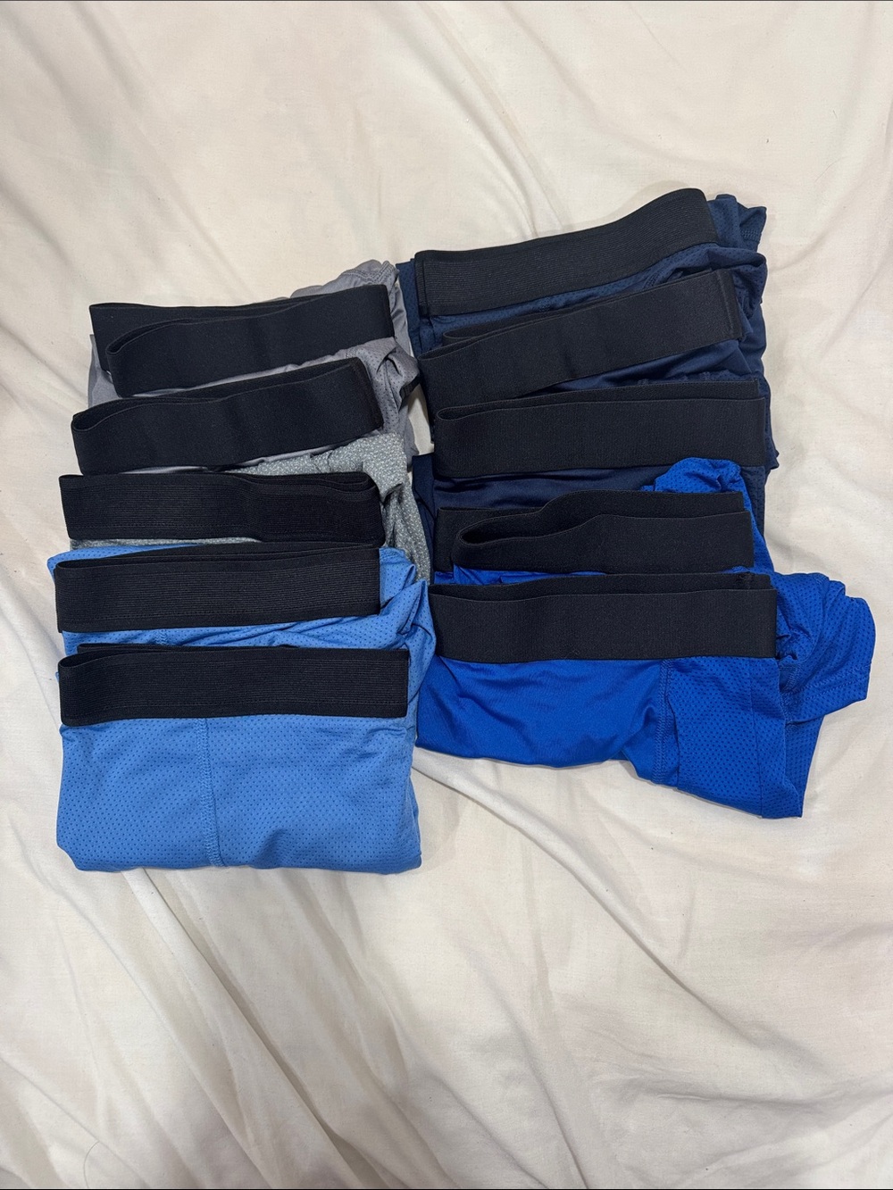 Men's Breathable Boxer Briefs - Blue & Gray Pack